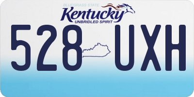 KY license plate 528UXH