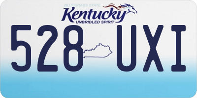 KY license plate 528UXI