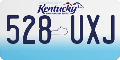 KY license plate 528UXJ