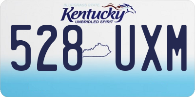 KY license plate 528UXM