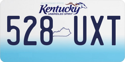 KY license plate 528UXT