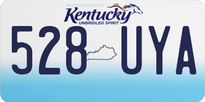 KY license plate 528UYA