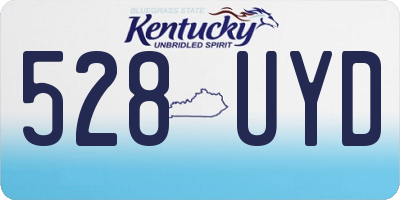 KY license plate 528UYD