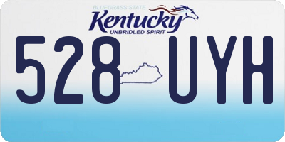 KY license plate 528UYH