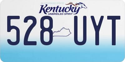 KY license plate 528UYT
