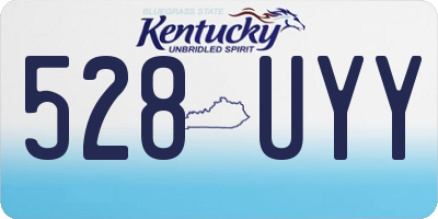 KY license plate 528UYY