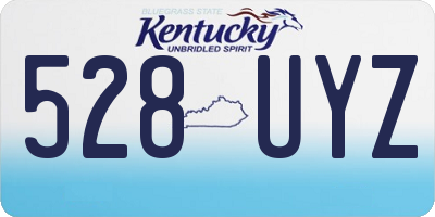 KY license plate 528UYZ
