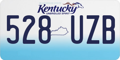 KY license plate 528UZB