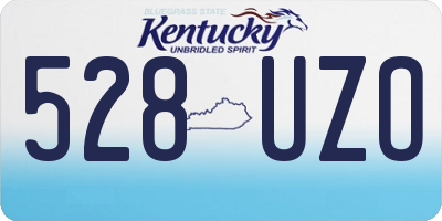 KY license plate 528UZO
