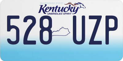 KY license plate 528UZP
