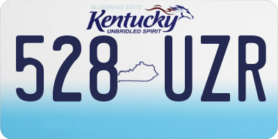 KY license plate 528UZR