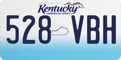 KY license plate 528VBH