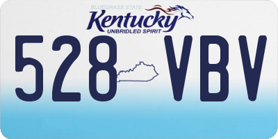 KY license plate 528VBV