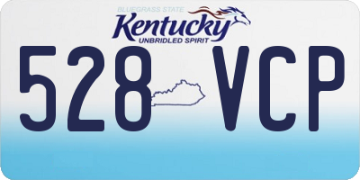 KY license plate 528VCP