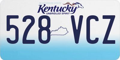 KY license plate 528VCZ