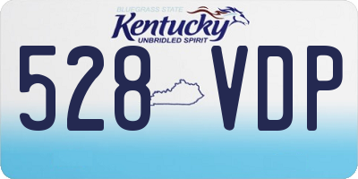 KY license plate 528VDP