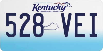 KY license plate 528VEI
