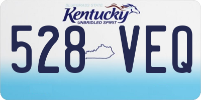 KY license plate 528VEQ