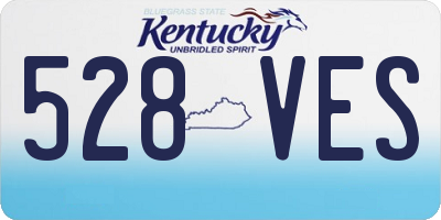 KY license plate 528VES