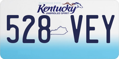 KY license plate 528VEY