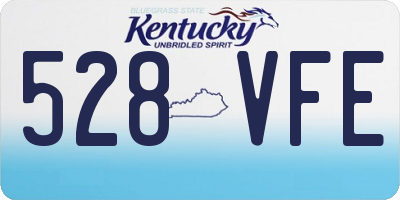 KY license plate 528VFE