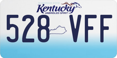 KY license plate 528VFF