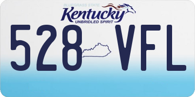 KY license plate 528VFL