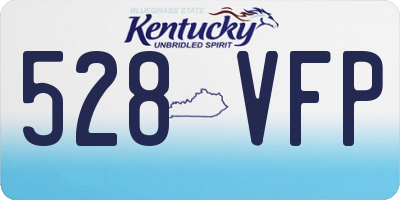 KY license plate 528VFP