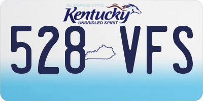 KY license plate 528VFS
