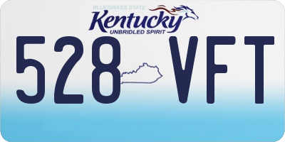 KY license plate 528VFT