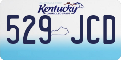 KY license plate 529JCD