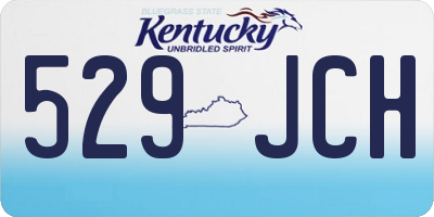 KY license plate 529JCH