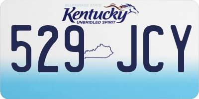 KY license plate 529JCY
