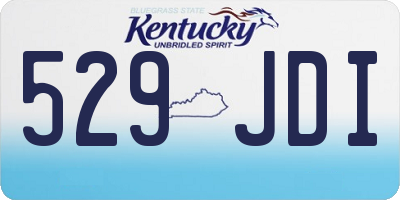 KY license plate 529JDI