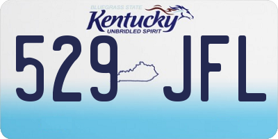 KY license plate 529JFL