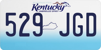 KY license plate 529JGD