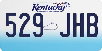 KY license plate 529JHB