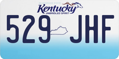 KY license plate 529JHF