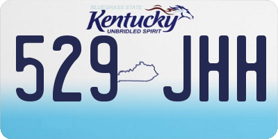 KY license plate 529JHH