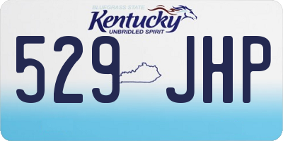 KY license plate 529JHP