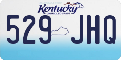 KY license plate 529JHQ