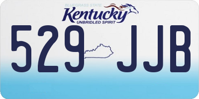 KY license plate 529JJB