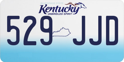 KY license plate 529JJD