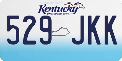 KY license plate 529JKK