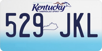 KY license plate 529JKL
