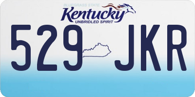 KY license plate 529JKR