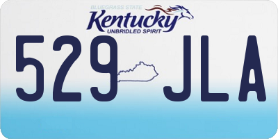 KY license plate 529JLA