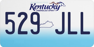 KY license plate 529JLL