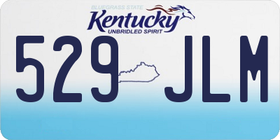 KY license plate 529JLM