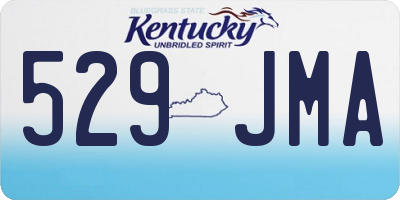 KY license plate 529JMA